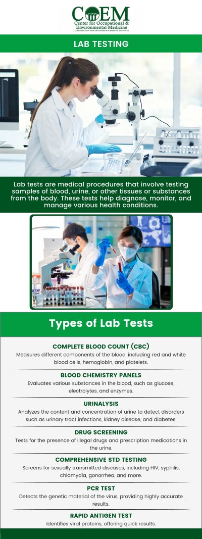 Knowing your numbers through annual lab testing is essential for proactive health management. It provides valuable insights into key health markers, helping identify potential issues early. Dr. William J. Weirs and Dr. Stephen P. Elliott at The Center for Occupational and Environmental Medicine offer comprehensive testing to optimize wellness and prevent disease. For more information, contact us today or schedule an appointment online. We are conveniently located at 7510 North Forest Drive North Charleston, SC 29420. Patients routinely fly in to be evaluated by COEM, as we serve patients nationally and internationally. Find out if you have been exposed, extensive lab testing is available.