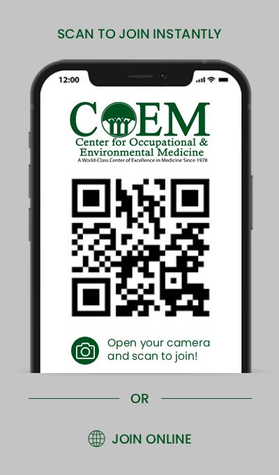 Join the VIP List of The Center for Occupational and Environmental Medicine in Charleston, SC